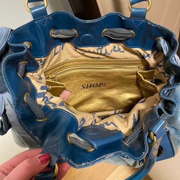 Juicy Couture Blue Velour Daydreamer Handbag - Picture 9 of 15